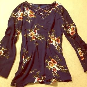 Women’s floral print shirt